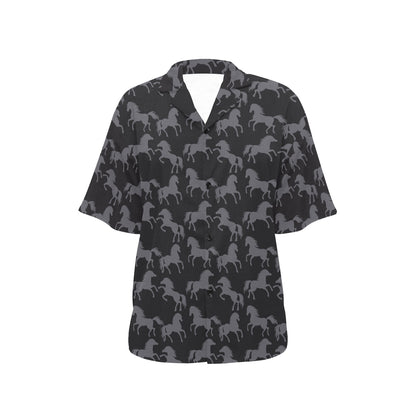 Horse Print Design LKS305 Women's Hawaiian Shirt
