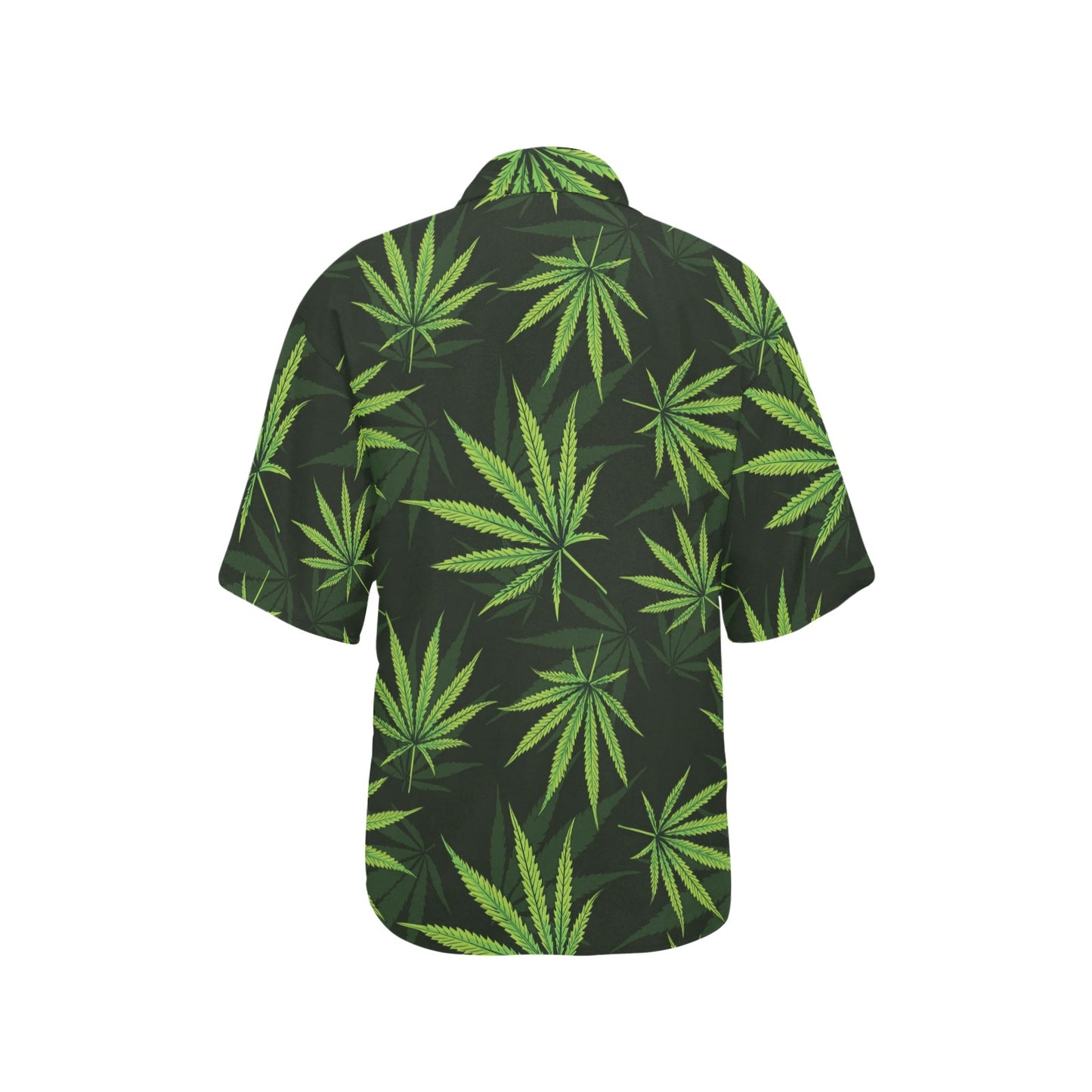 Pot Leaf Pattern Print Design A03 Women's Hawaiian Shirt