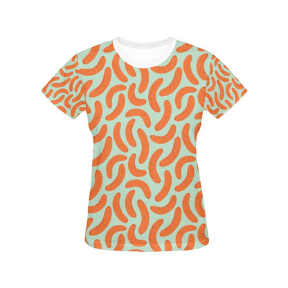 Sausage Print Design LKS304 Women's  T-shirt