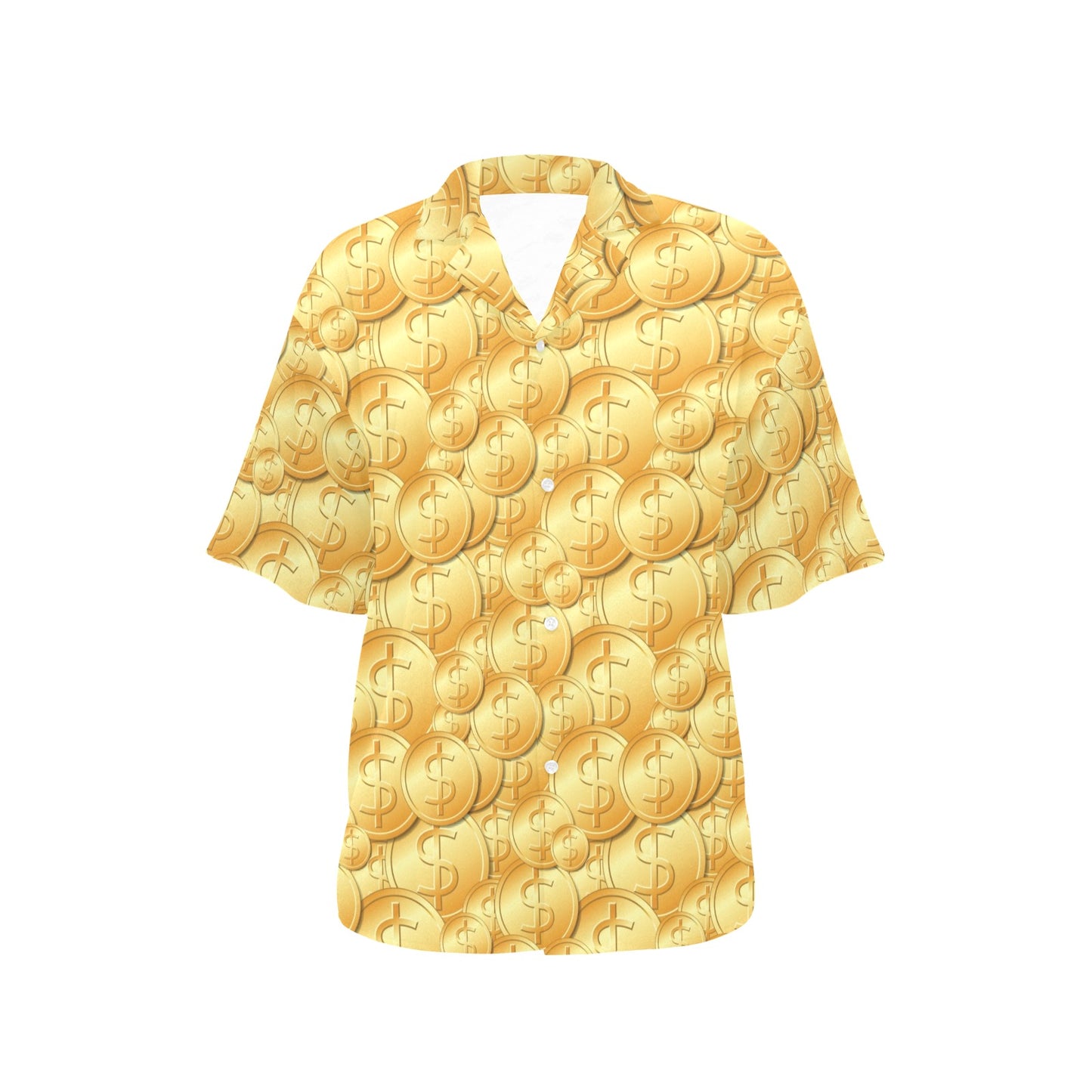 Dollar Pattern Print Design DO03 Women's Hawaiian Shirt