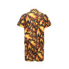 Flame Fire Design Pattern Men's Romper