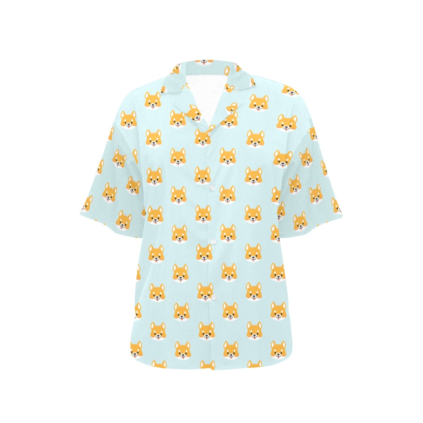 Shiba Inu Print Design LKS301 Women's Hawaiian Shirt