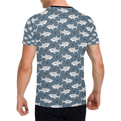Shark Print Design LKS305 Men's All Over Print T-shirt