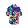 Tie Dye Rainbow Design Print Women's Hawaiian Shirt
