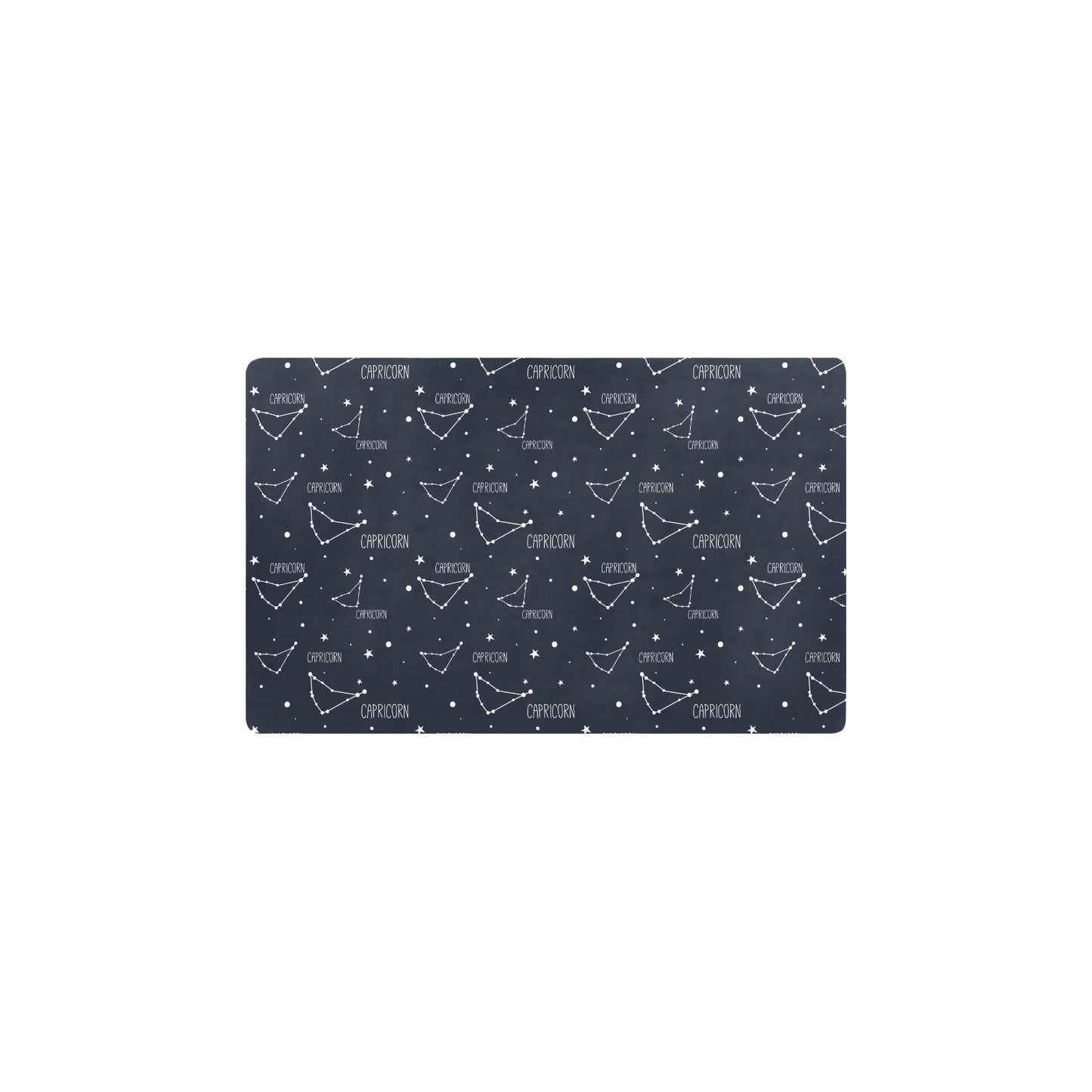 Capricorn Zodiac Pattern Print Design 01 Kitchen Mat