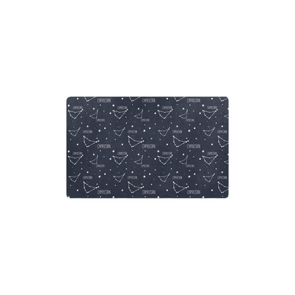 Capricorn Zodiac Pattern Print Design 01 Kitchen Mat