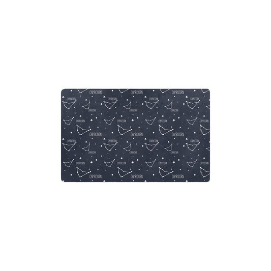 Capricorn Zodiac Pattern Print Design 01 Kitchen Mat