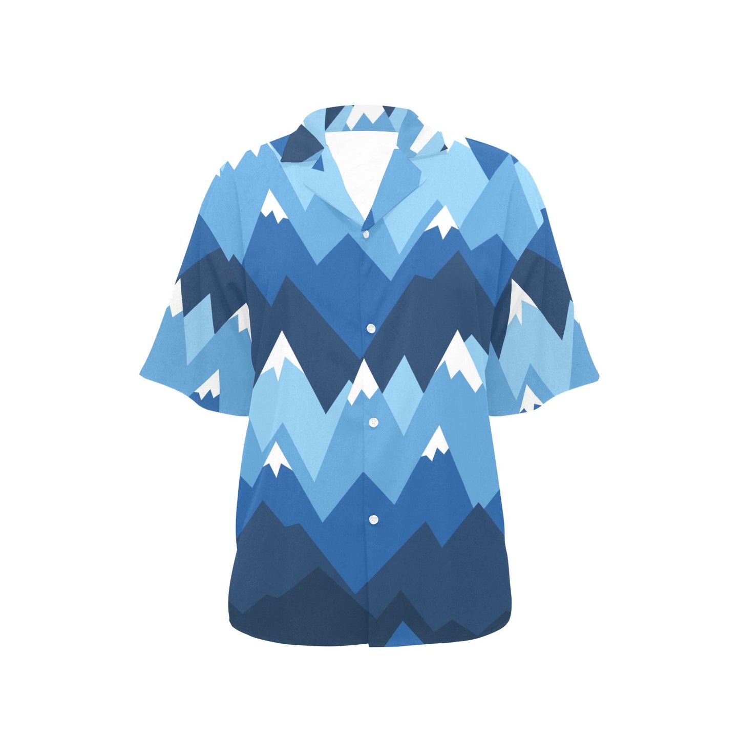 Mountain Pattern Print Design 04 Women's Hawaiian Shirt