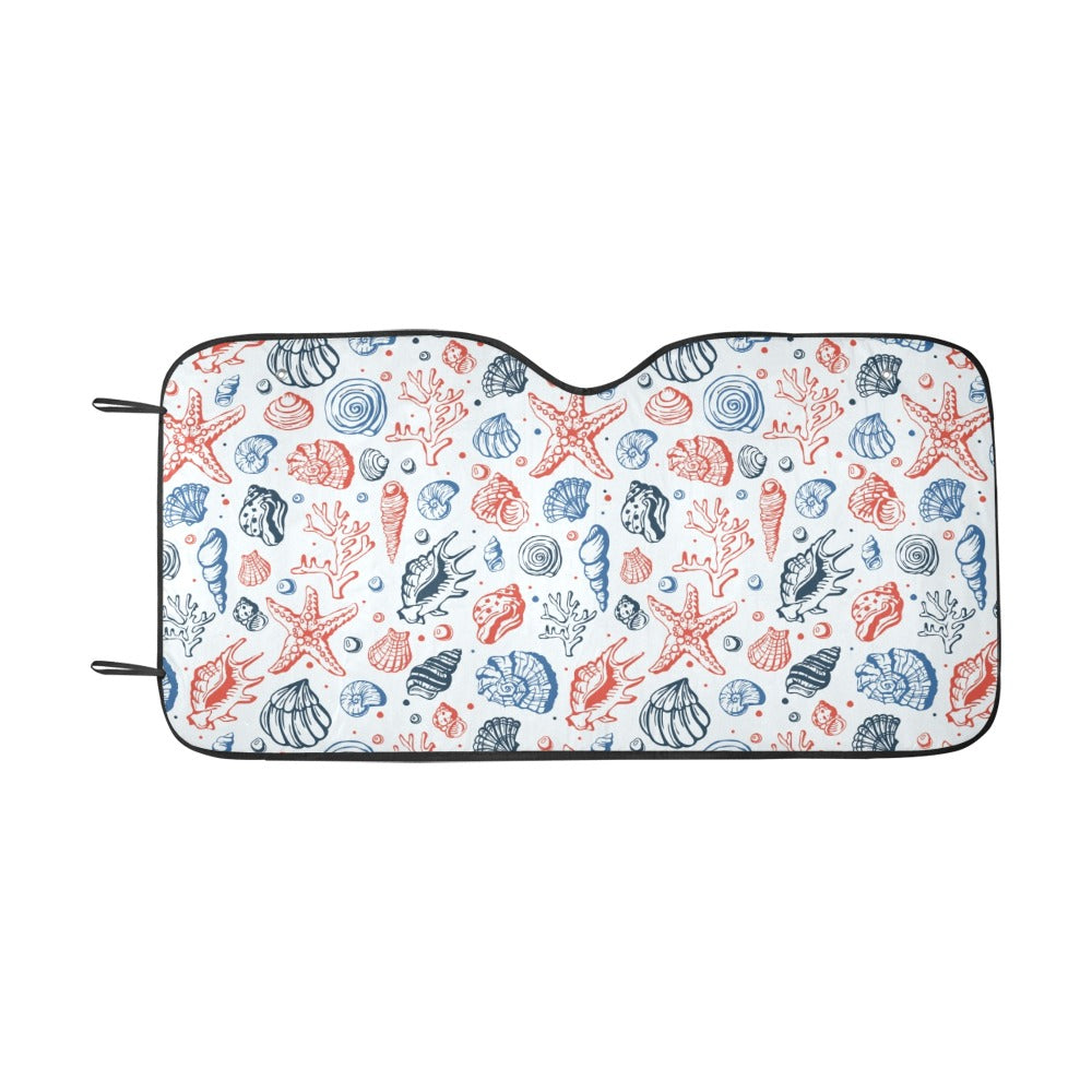Seashell Print Design LKS307 Car front Windshield Sun Shade