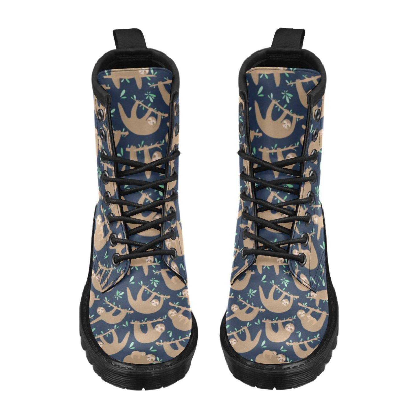Sloth Print Design LKS307 Women's Boots