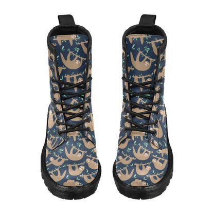 Sloth Print Design LKS307 Women's Boots