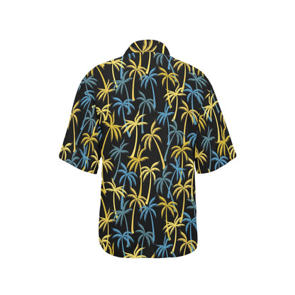 Palm Tree Pattern Women's Hawaiian Shirt