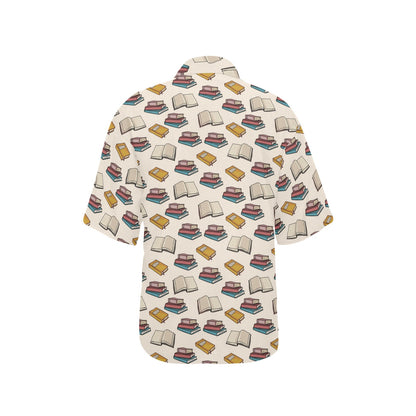 Book Pattern Print Design 04 Women's Hawaiian Shirt