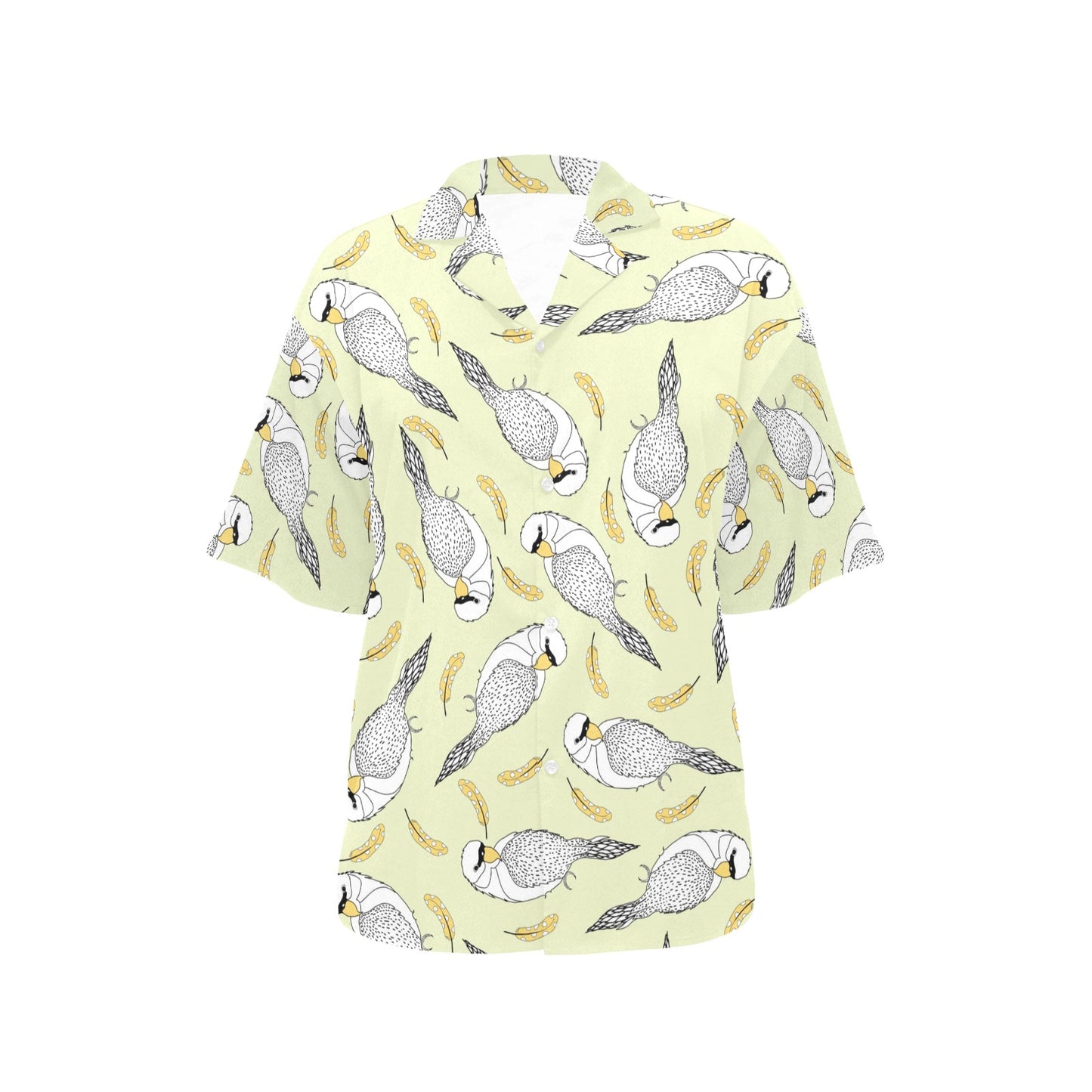 Parakeet Pattern Print Design A03 Women's Hawaiian Shirt
