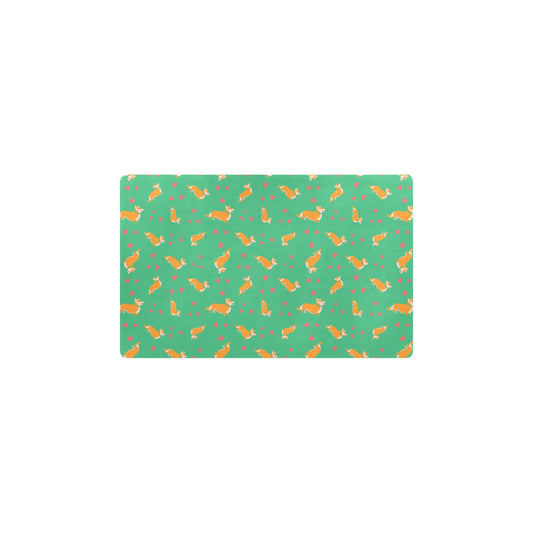Cardigan Welsh Corgis Pattern Print Design 03 Kitchen Mat