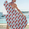 Sausage Print Design LKS301 Beach Towel 32" x 71"