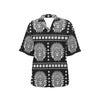 Native American Indian Skull Women's Hawaiian Shirt