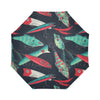 Fishing Bait Pattern Automatic Foldable Umbrella