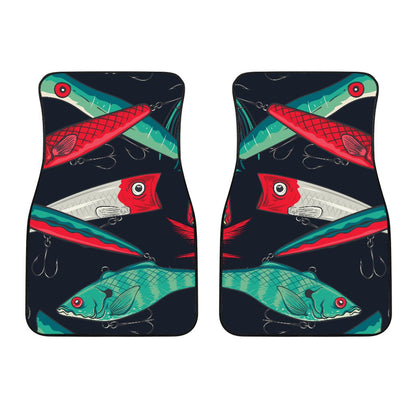 Fishing Bait Pattern Car Floor Mats