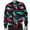 Fishing Bait Pattern Men Casual Bomber Jacket