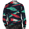 Fishing Bait Pattern Men Crewneck Sweatshirt