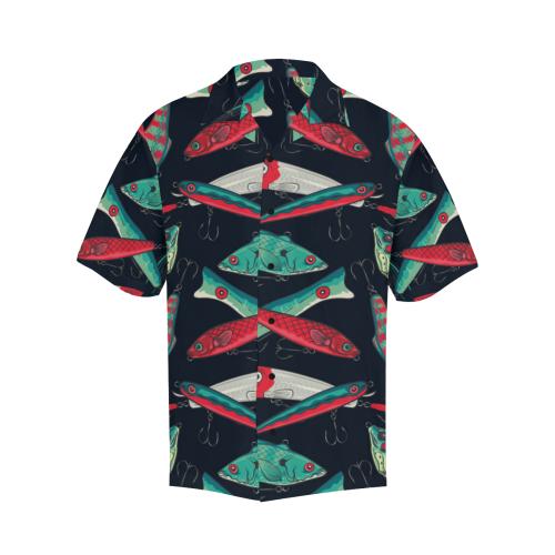 Fishing Bait Pattern Men Hawaiian Shirt