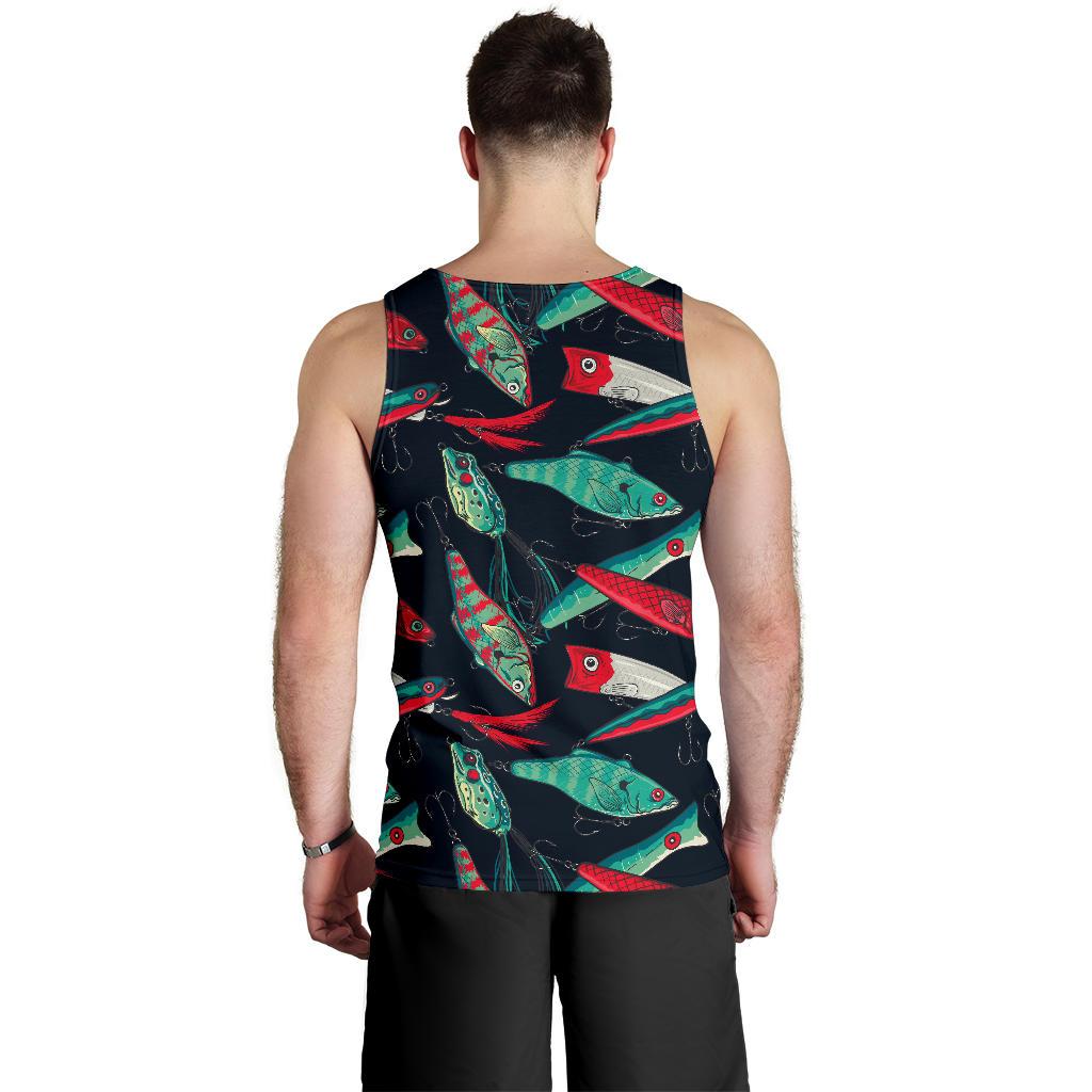 Fishing Bait Pattern Men Tank Top