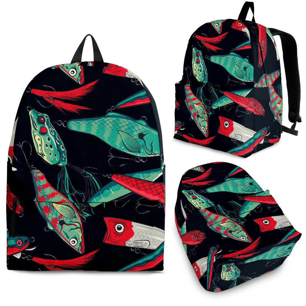 Fishing Bait Pattern Premium Backpack