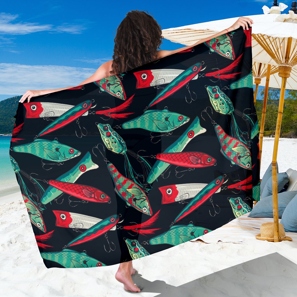Fishing Bait Pattern Sarong Pareo Wrap