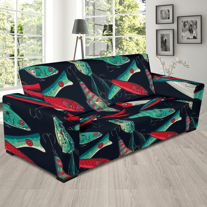 Fishing Bait Pattern Sofa Slipcover-JORJUNE.COM