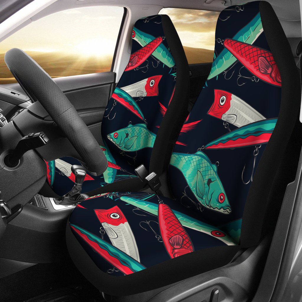 Fishing Bait Pattern Universal Fit Car Seat Covers