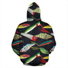 Fishing Bait Print All Over Print Hoodie