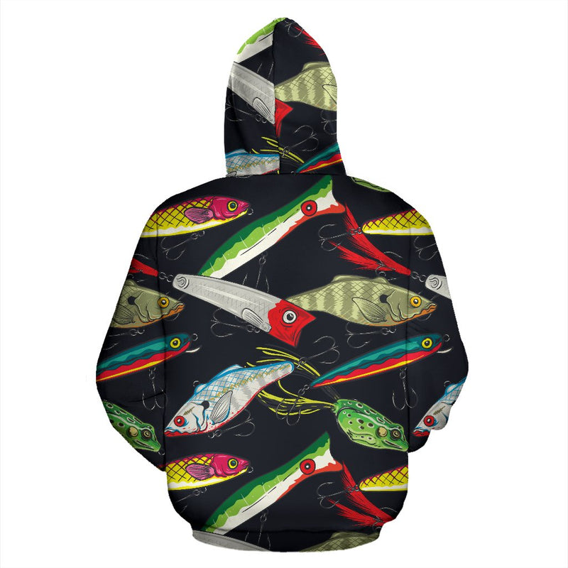 Fishing Bait Print All Over Print Hoodie