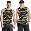 Fishing Bait Print Men Tank Top