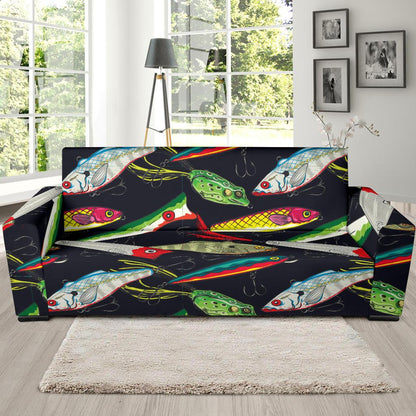 Fishing Bait Print Sofa Slipcover-JORJUNE.COM