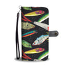 Fishing Bait Print Wallet Phone Case