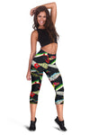 Fishing Bait Print Women Capris