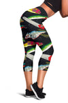 Fishing Bait Print Women Capris