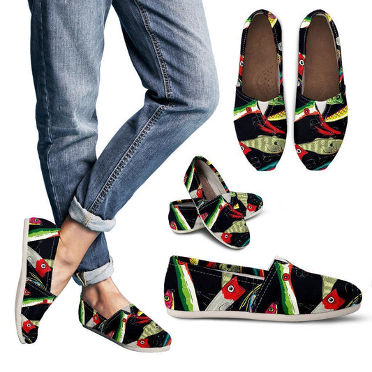 Fishing Bait Print Women Casual Shoes-JorJune.com