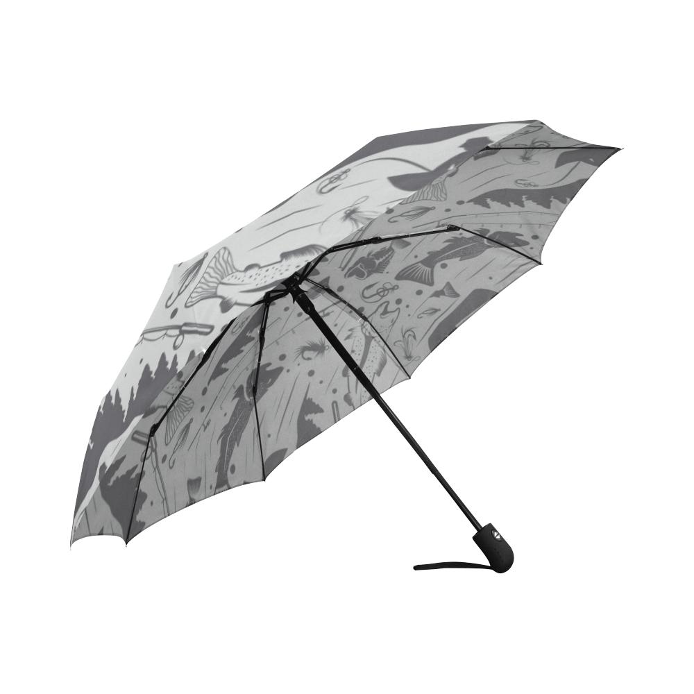 Fishing patter Automatic Foldable Umbrella
