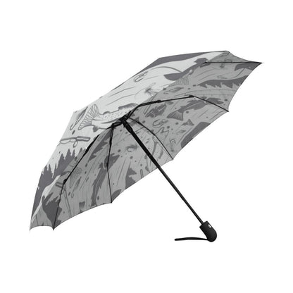 Fishing patter Automatic Foldable Umbrella