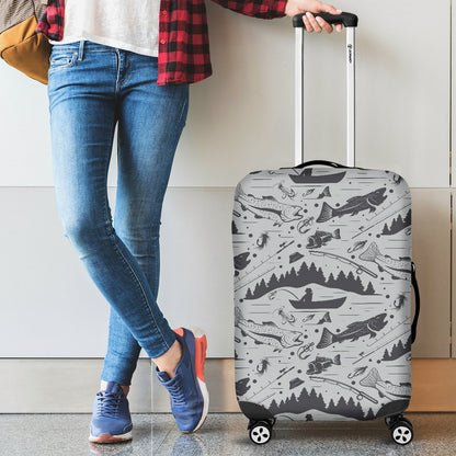Fishing patter Luggage Cover Protector