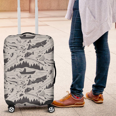 Fishing patter Luggage Cover Protector