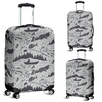 Fishing patter Luggage Cover Protector