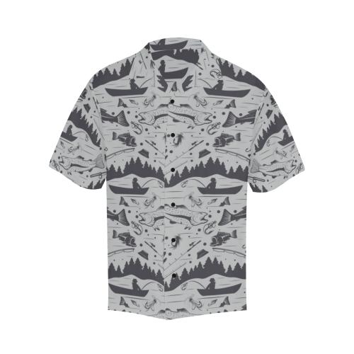 Fishing patter Men Hawaiian Shirt