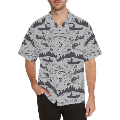 Fishing patter Men Hawaiian Shirt