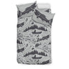 Fishing pattern Duvet Cover Bedding Set