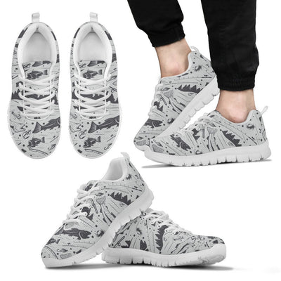 Fishing pattern Men Sneakers