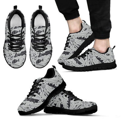 Fishing pattern Men Sneakers