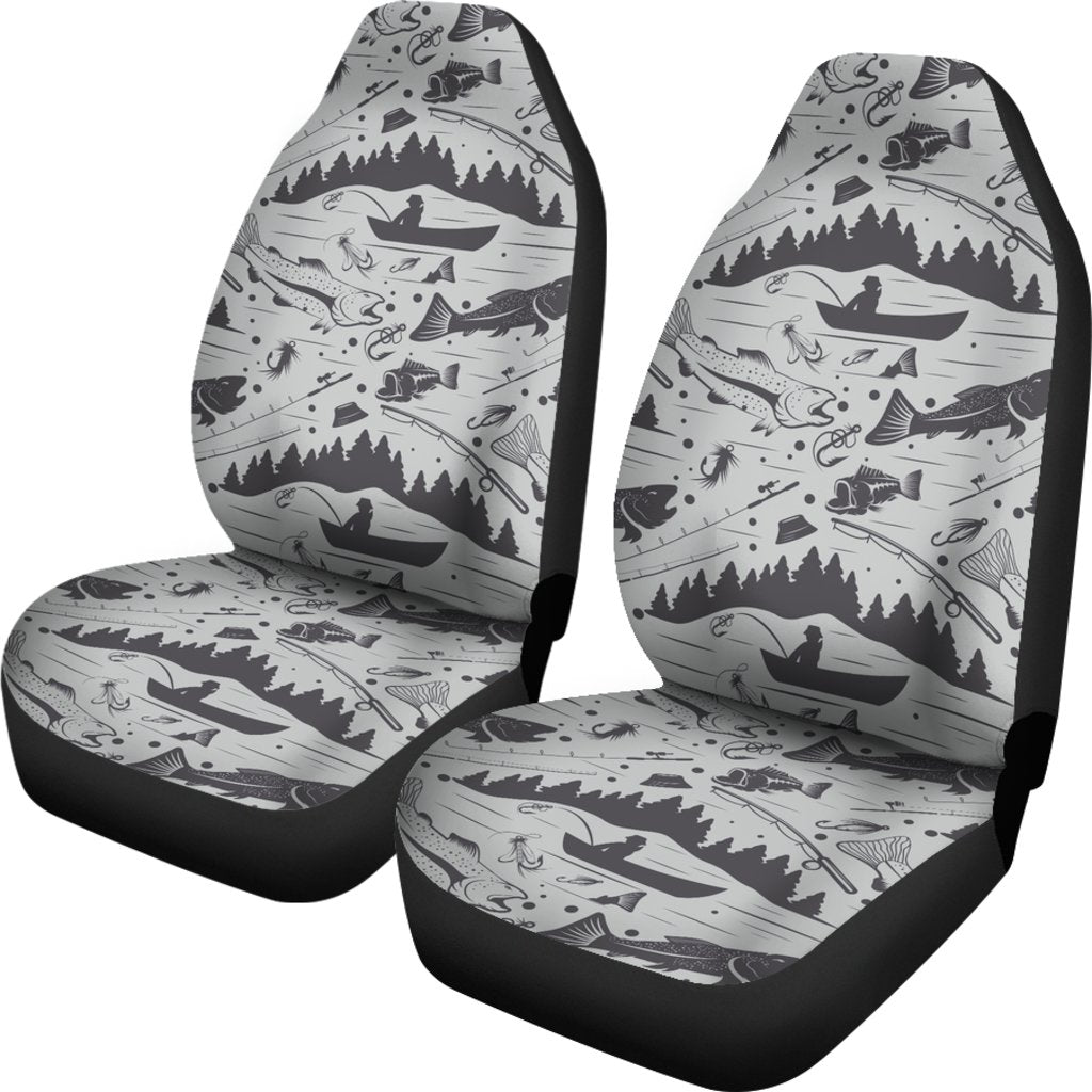 Fishing Pattern Universal Fit Car Seat Covers